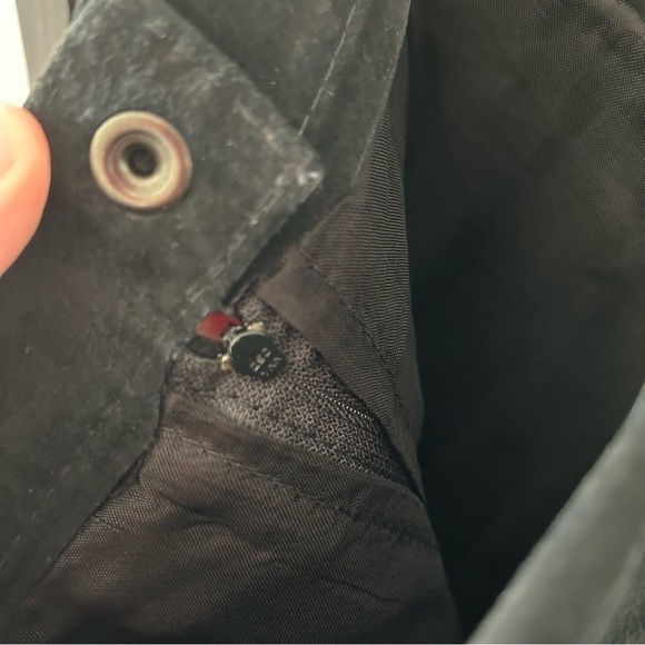 [XS/S] Vintage 100% Real Suede Black Midi Length Pencil Skirt Stunning - Picture 13 of 16